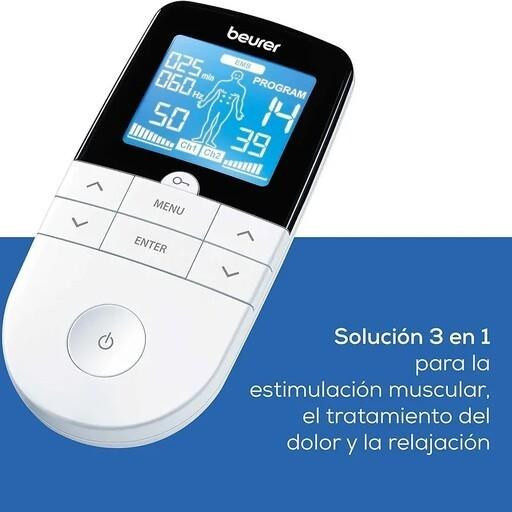 دستگاه فیزیوتراپی خانگی دیجیتال Beurer مدل EM49 اصل آلمان با 64 برنامه فیزیوتراپی