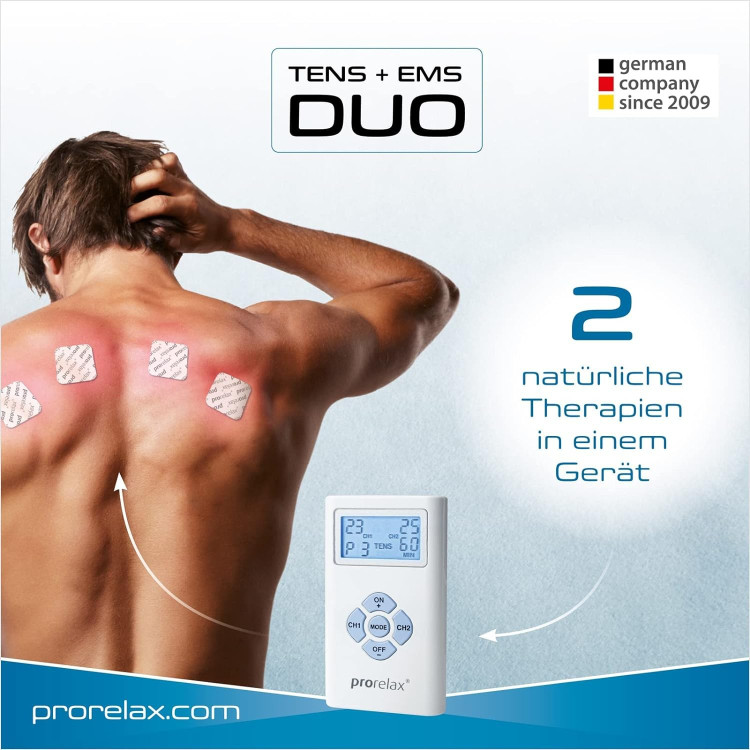 دستگاه الکتروتراپی پرورِلاکس مدل TENS + EMS Duo