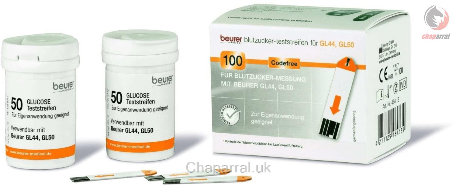 نوار تست قند خون 50 عددی بیورر آلمان Beurer GL44/50 Teststreifen 50 Stk انقضا09/2025