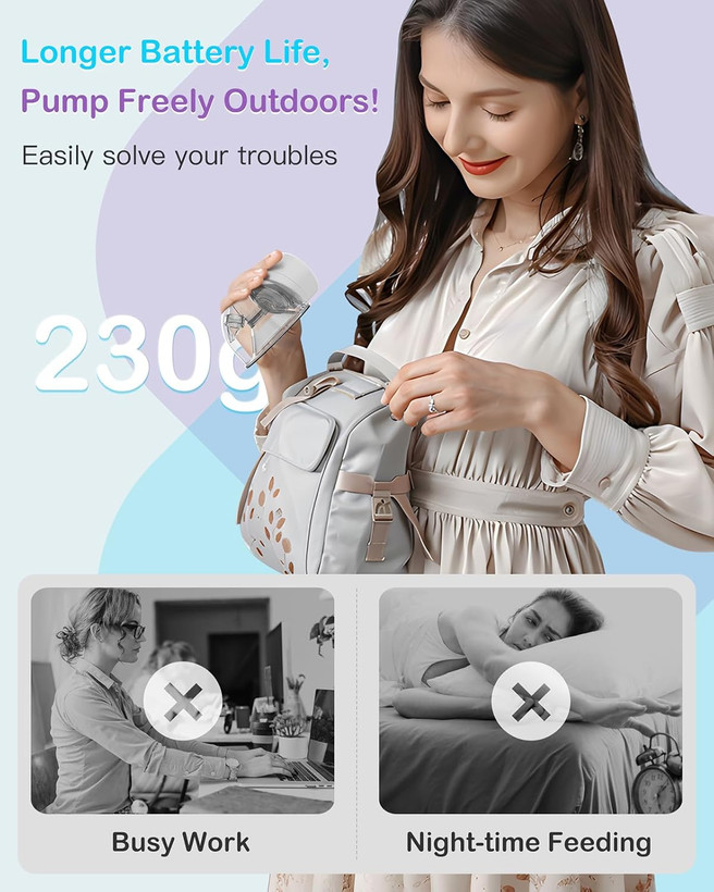 شیردوش برقی مام کوزی مدل S12 Pro Hands Free مجموعه 2 عددی