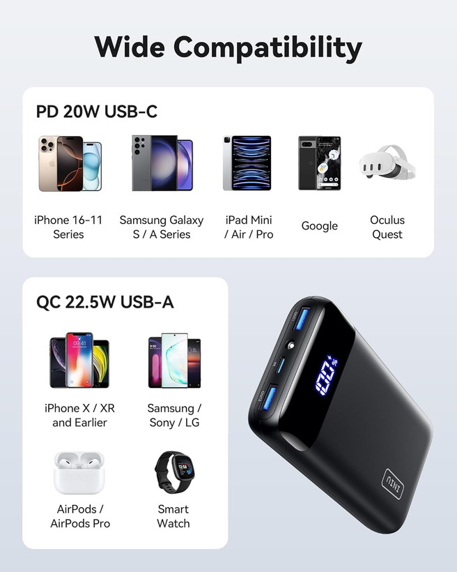 پاور بانک INIU مدل BL-B5 PD22.5W 20000آمپر