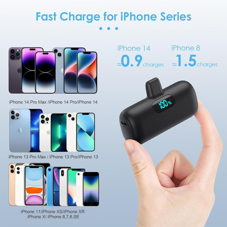 مینی پاور بانک اپل 5000mAh