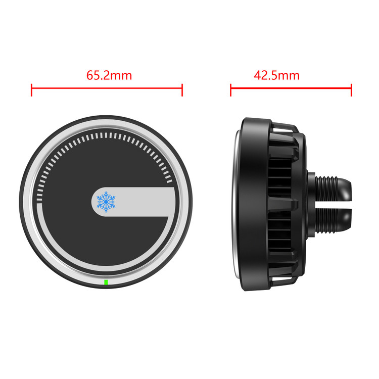 شارژر بیسیم مگنتی خودرو IC-80CS - شارژ سریع 15W با خنککننده الکترونیکی و چسبندگی قوی
