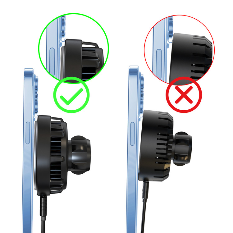 شارژر بیسیم مگنتی خودرو IC-80CS - شارژ سریع 15W با خنککننده الکترونیکی و چسبندگی قوی