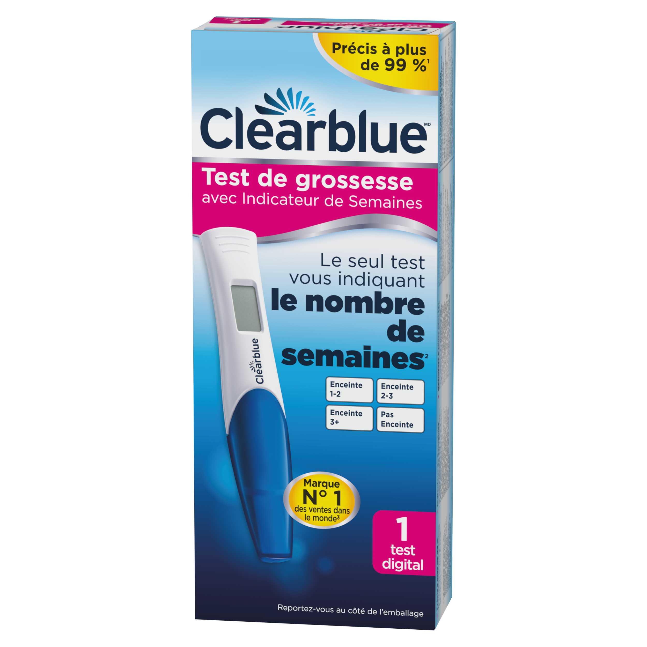 تست بارداری دیجیتال Clearblue با نشانگر هفته پک یکی - دقت بالای 99%