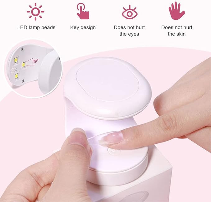 لامپ مینی ال ای دی - ناخن مصنوعی و لاک ناخن خشک کن Uv Nail Dryer برند HUIYELOVE