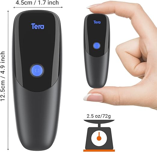 بارکد اسکنر قابل حمل دو بعدی Tera 1300 - اسکن سریع و آسان بارکدها در هر مکان