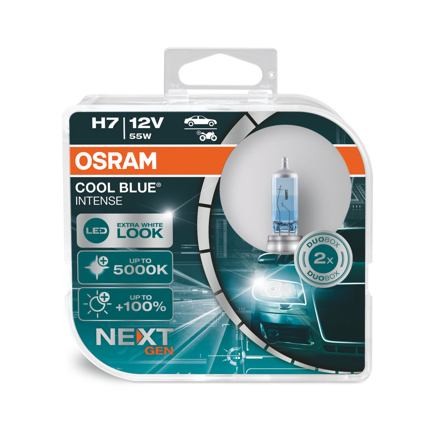 لامپ هالوژن خودرو اسرام مدل H7 12V 80W بسته دو عددی