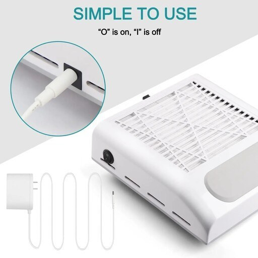 آرایشی اورجینال برند Nail master مدل Tırnak Toz Toplama Cihazı 80W
