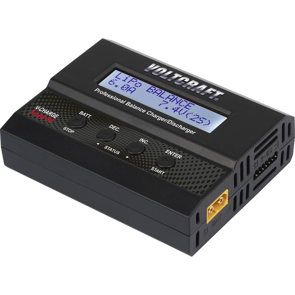 شارژر چندمنظوره VOLTCRAFT V-Charge 60 DC - شارژر حرفه‌ای 12V/6A برای انواع باتری‌های لیتیوم و نیکل