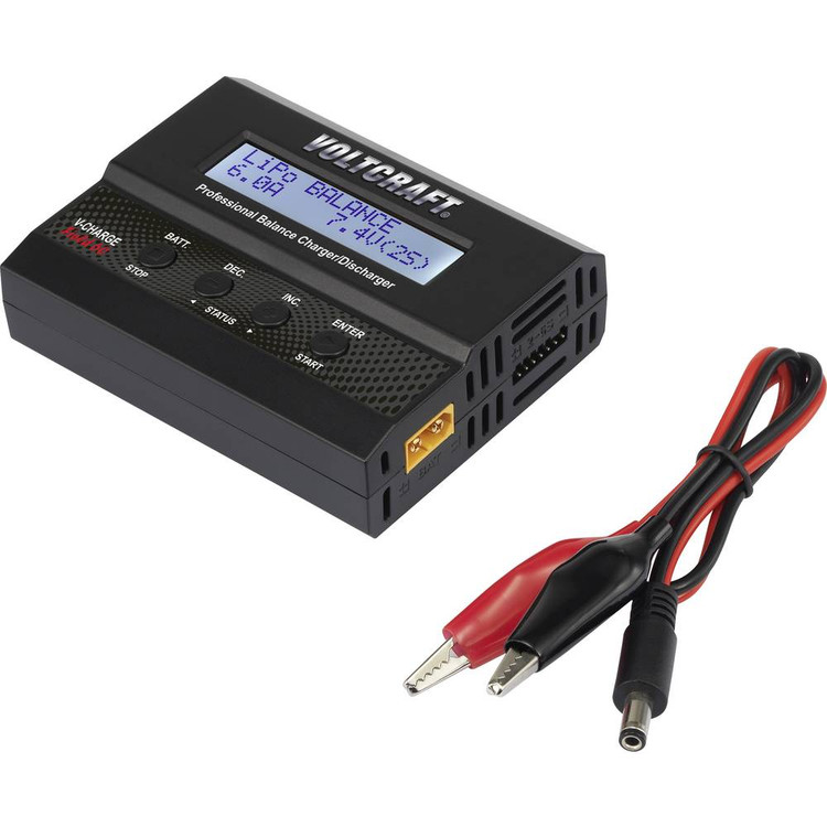 شارژر چندمنظوره VOLTCRAFT V-Charge 60 DC - شارژر حرفهای 12V/6A برای انواع باتریهای لیتیوم و نیکل