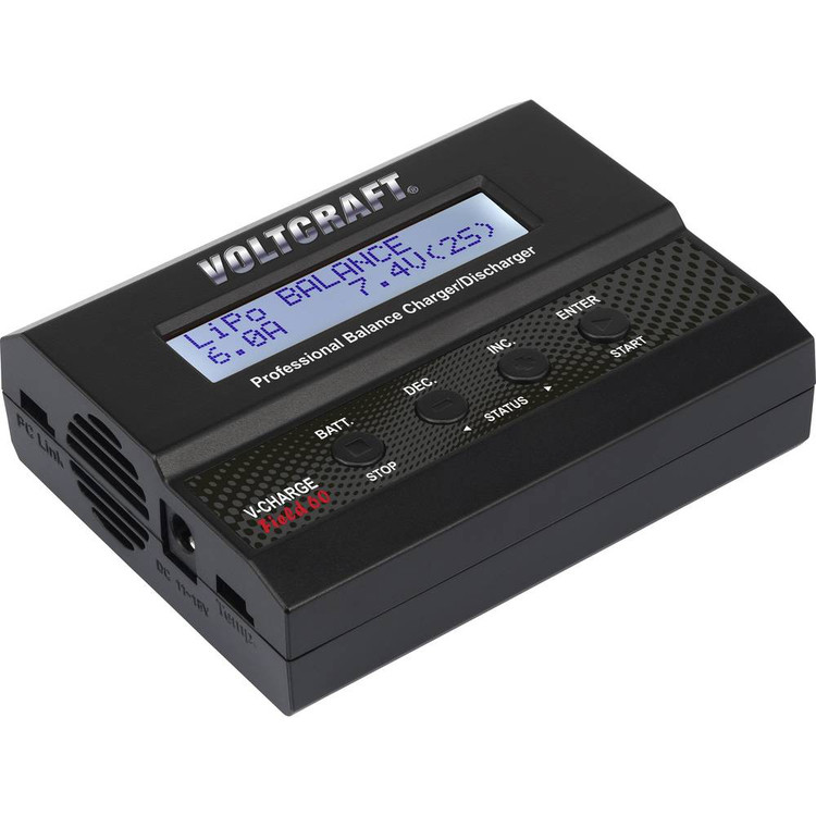 شارژر چندمنظوره VOLTCRAFT V-Charge 60 DC - شارژر حرفهای 12V/6A برای انواع باتریهای لیتیوم و نیکل