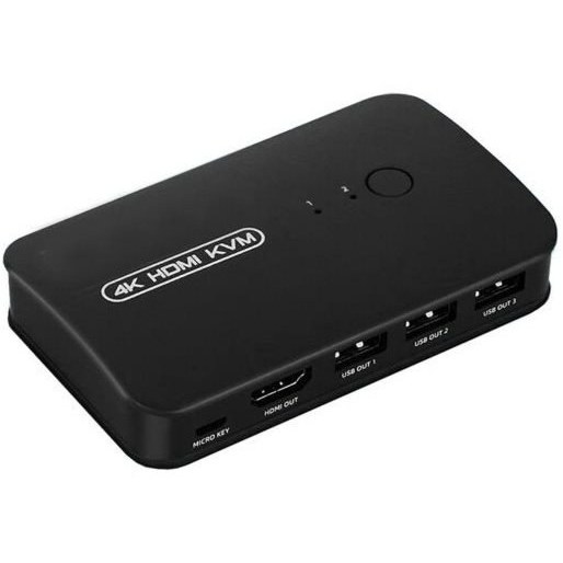 سوییچ دو پورت HDMI KVM دستی ونتولینک مدل HK201