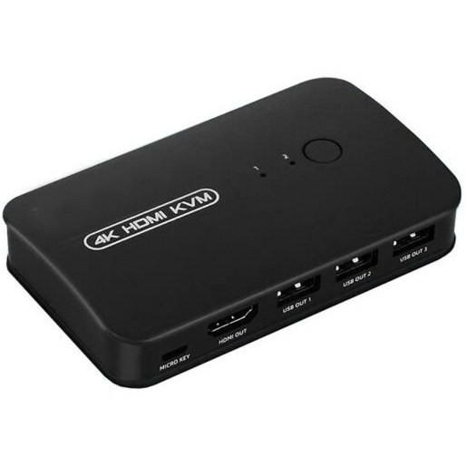 سوییچ دو پورت HDMI KVM دستی ونتولینک مدل HK201