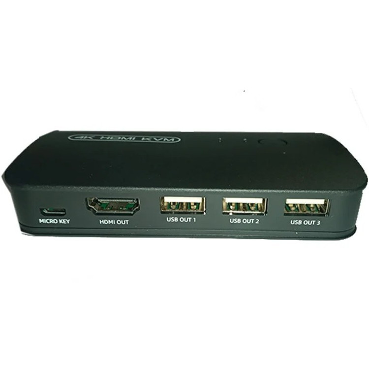 سوییچ دو پورت HDMI KVM دستی ونتولینک مدل HK201