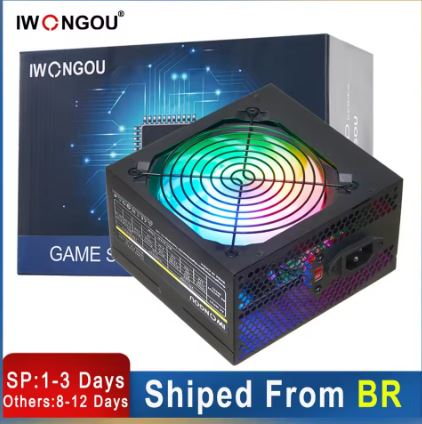 پاور کامپیوتر inter وات نیمه ماژولار گیم atx 12 v 2.31 model game sd600