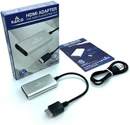 مبدل و کابل HDMI کنسول پلیاستیشن (PS1/PS2) برند Kaico - با قابلیت سوئیچ بین RGB و Component