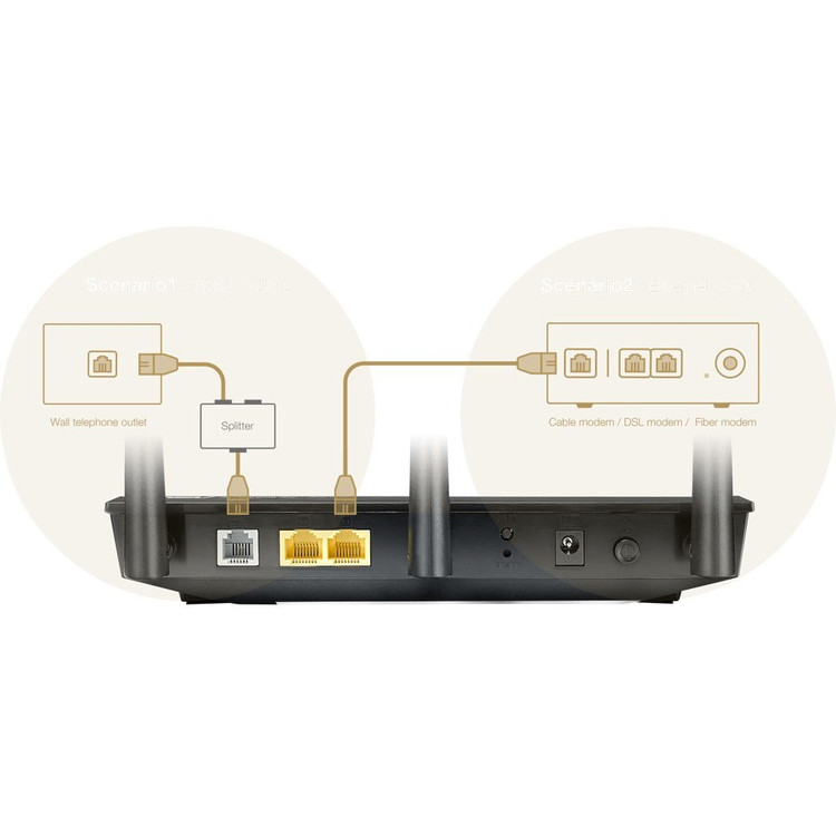 مودم روتر ADSL/VDSL بیسیم ایسوس مدل DSL-AC51