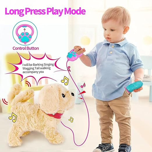 اسباب بازی سگ کنترلی سخنگو و موزیکال قهوه ای Pet Play Set Toys