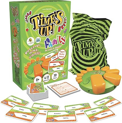 Asmodee - Time's Up Big Box: Family - سرگرمی بازی تخته، بازی مهمانی، 4-12 بازیکن، 8 سال به بالا، نسخه انگلیسی