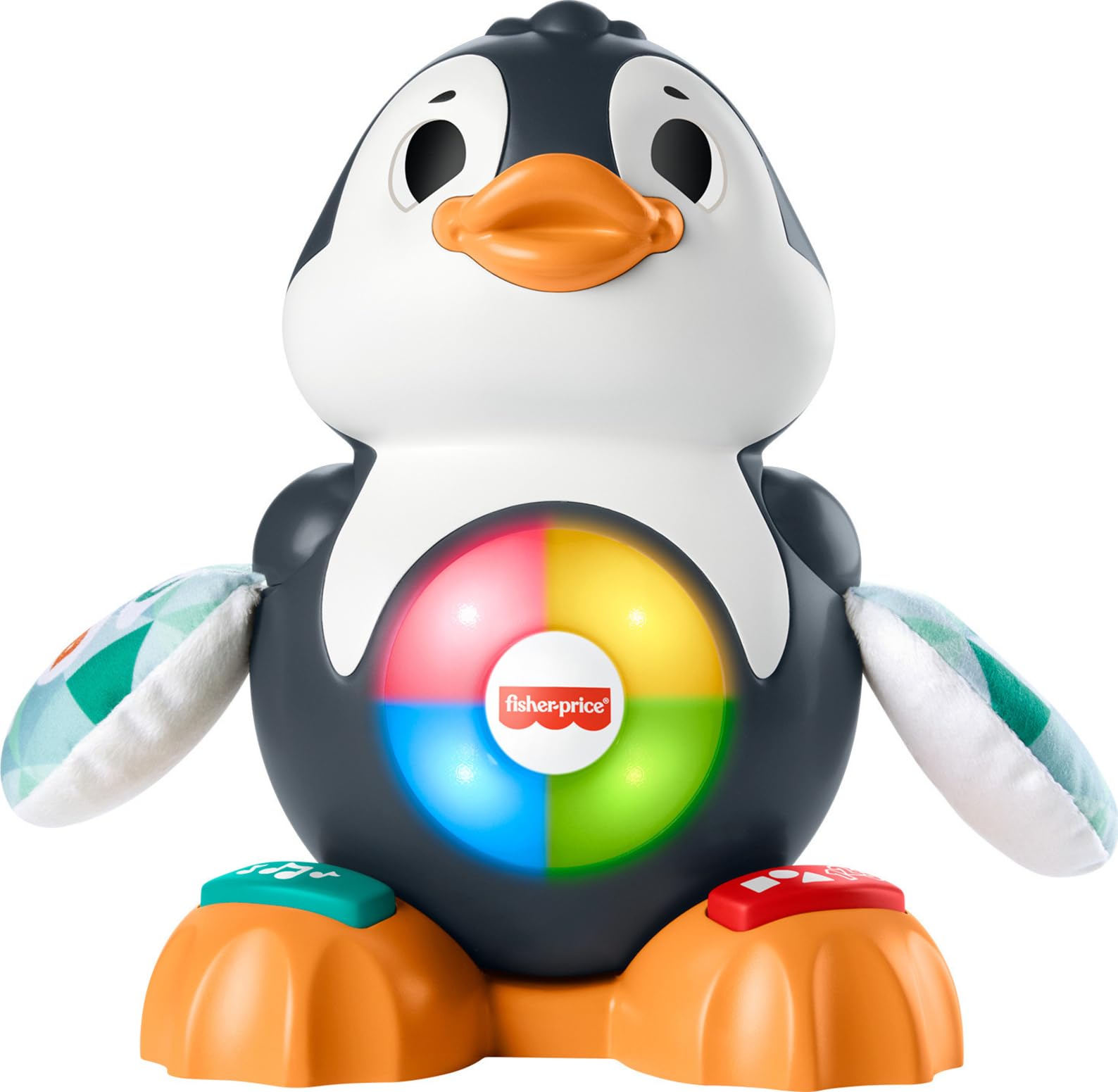 پنگوئن موزیکال Fisher-Price Linkimals Cool Beats Penguin، اسباب بازی موزیکال نوزاد با نور، حرکات، و آهنگ های آموزشی برای نوزادان و کودکان نوپا