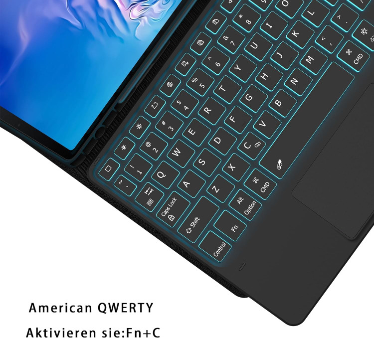 قاب ProCase برای Galaxy Tab S9 FE Plus/S9 FE+ 12.4 اینچ 2023 (SM-X710) با نگهدارنده قلم S، کاور هوشمند با پشت شفاف شفاف و ضربه گیر TPU نرم برای Galaxy Tab S9 FE+ Plus - Graphite