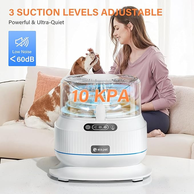 کیت جاروبرقی نظافت مو سگ و گربه برند els pet