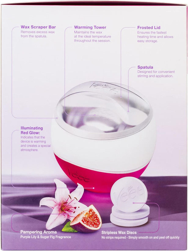 کیت گرم کننده موم بدون نوار اسپا Veet