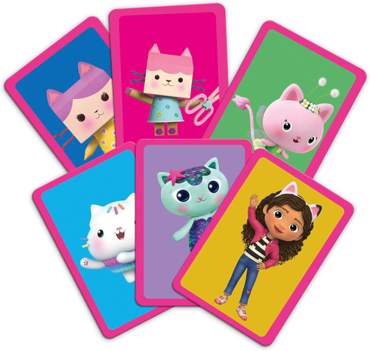 بازی فکری Gabby's Dollhouse Top Trumps Match - سرگرمی و هیجان برای طرفداران گبی کمی خط خش در بار