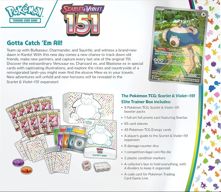 جعبهی Elite Trainer Box مجموعه Pokemon TCG: Scarlet & Violet—151