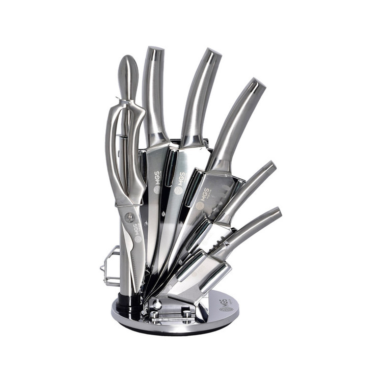 سرویس چاقو آشپزخانه 9 پارچه ام جی اس کد A1D