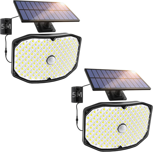 چراغ LED خورشیدی LEDYA مدل ۱۴۶ LED بسته دو عددی