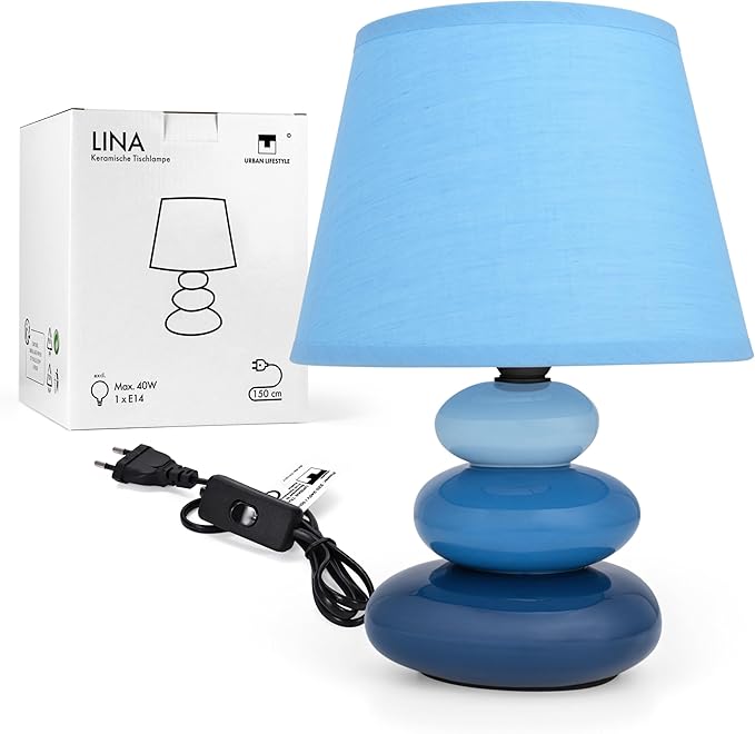 چراغ خواب رومیزی Urban Lifestyle مدل Lina -  (Urban Lifestyle Lina Bedside/Table Lamp) -  زیبایی و آرامش در اتاق شما