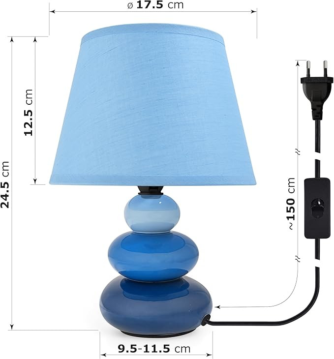چراغ خواب رومیزی Urban Lifestyle مدل Lina - (Urban Lifestyle Lina Bedside/Table Lamp) - زیبایی و آرامش در اتاق شما