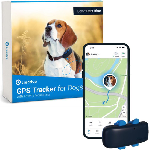 ردیاب سگ Tractive رنگ آبی تیره