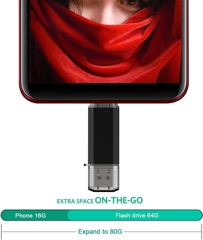 فلش مموری KOOTION ظرفیت 64 گیگابایت USB 3.0 + USB Type C OTG