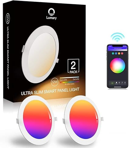 پنل LED هوشمند 4عددی فوق باریک نورپردازی قابل تنظیم و کنترل از راه دور