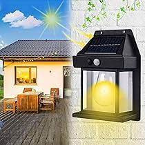 چراغ دیواری خورشیدی مدل ادیسونی دولامپی CL-228