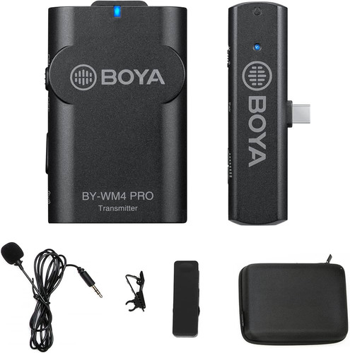 میکروفون یقهای بیسیم Boya BY-WM4 Pro K6 ضبط صدای واضح و با کیفیت بالا