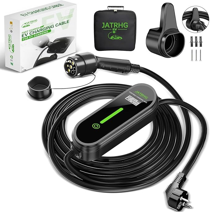 شارژ فست خودروی برقی 7 متری سریع و مطمئن با Jatrhg EV Charger