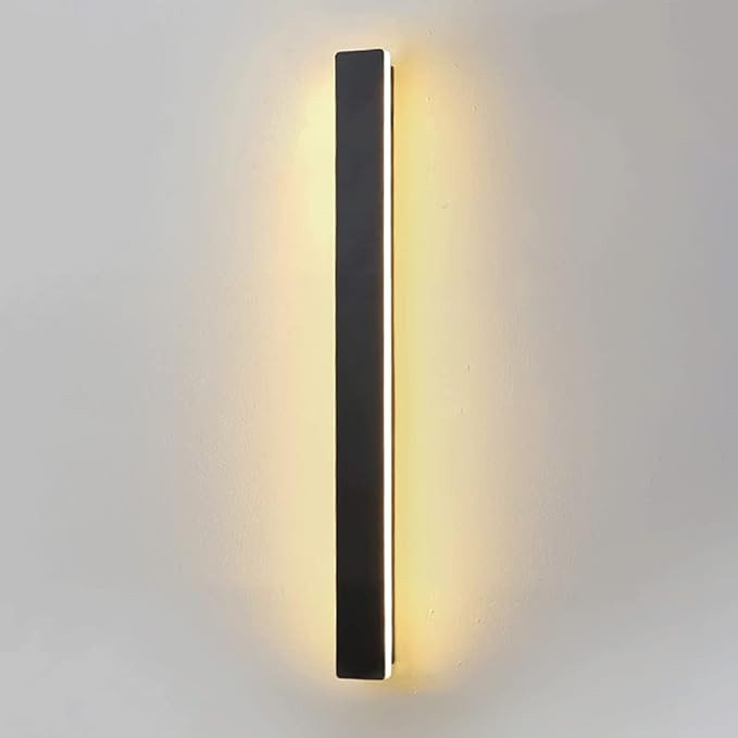 چراغ دیواری LED مدل مستطیلی سیاه 40cm