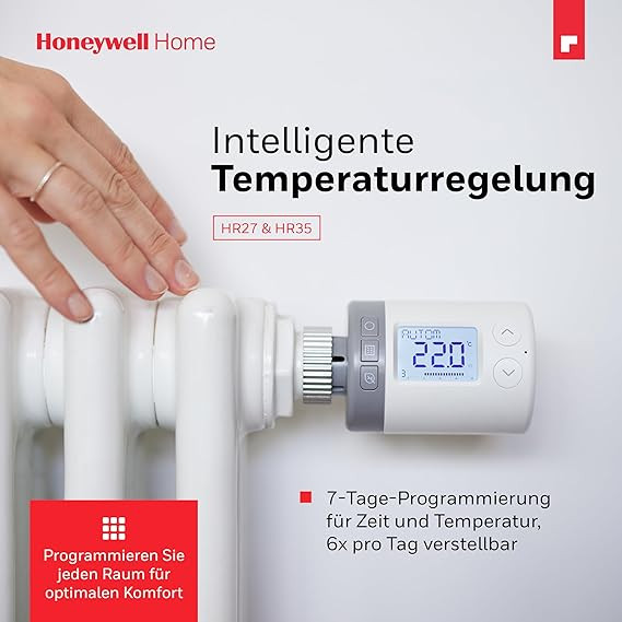 ترموستات رادیاتور الکترونیکی Honeywell Home Rondostat HR27 پک 2عددی