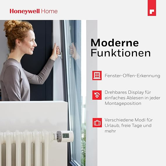 ترموستات رادیاتور الکترونیکی Honeywell Home Rondostat HR27 پک 2عددی