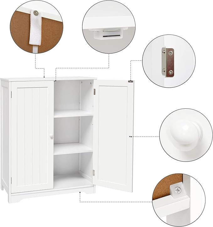 کابینت سفید روشویی ابعاد 69x 36 x 14cm