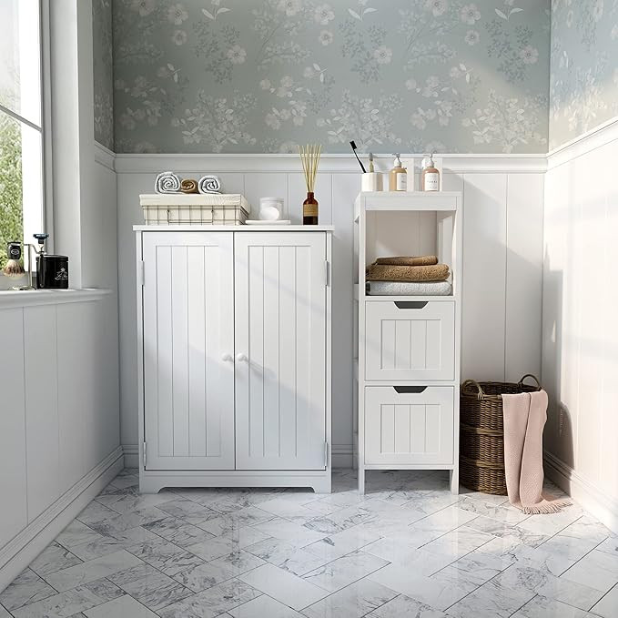 کابینت سفید روشویی ابعاد 69x 36 x 14cm