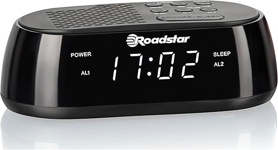 ساعت زنگدار هوشمند Roadstar با قابلیت رادیو و اتصال USB - همراه با نمایشگر LED