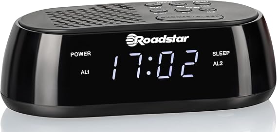 ساعت زنگدار هوشمند Roadstar با قابلیت رادیو و اتصال USB - همراه با نمایشگر LED