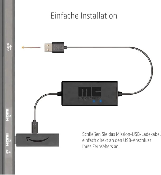 کابل USB فایر تیوی 4K جایگزین آداپتور