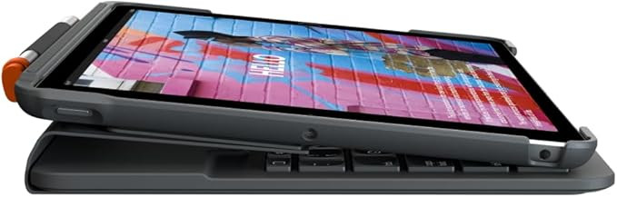 کیبورد کیس بلوتوثی Logitech Slim Folio محافظی کامل برای آیپد نسل 7