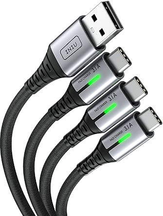 مجموعه کابل INIU USB-C شامل ۰.۵ متر ۱ متر و ۳ متر برای هر نیاز